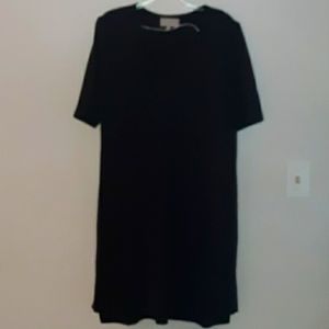 NWOT ,So soft, black v neck dress